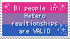 bisexual people in hetero relationships are valid