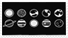 black and white planets